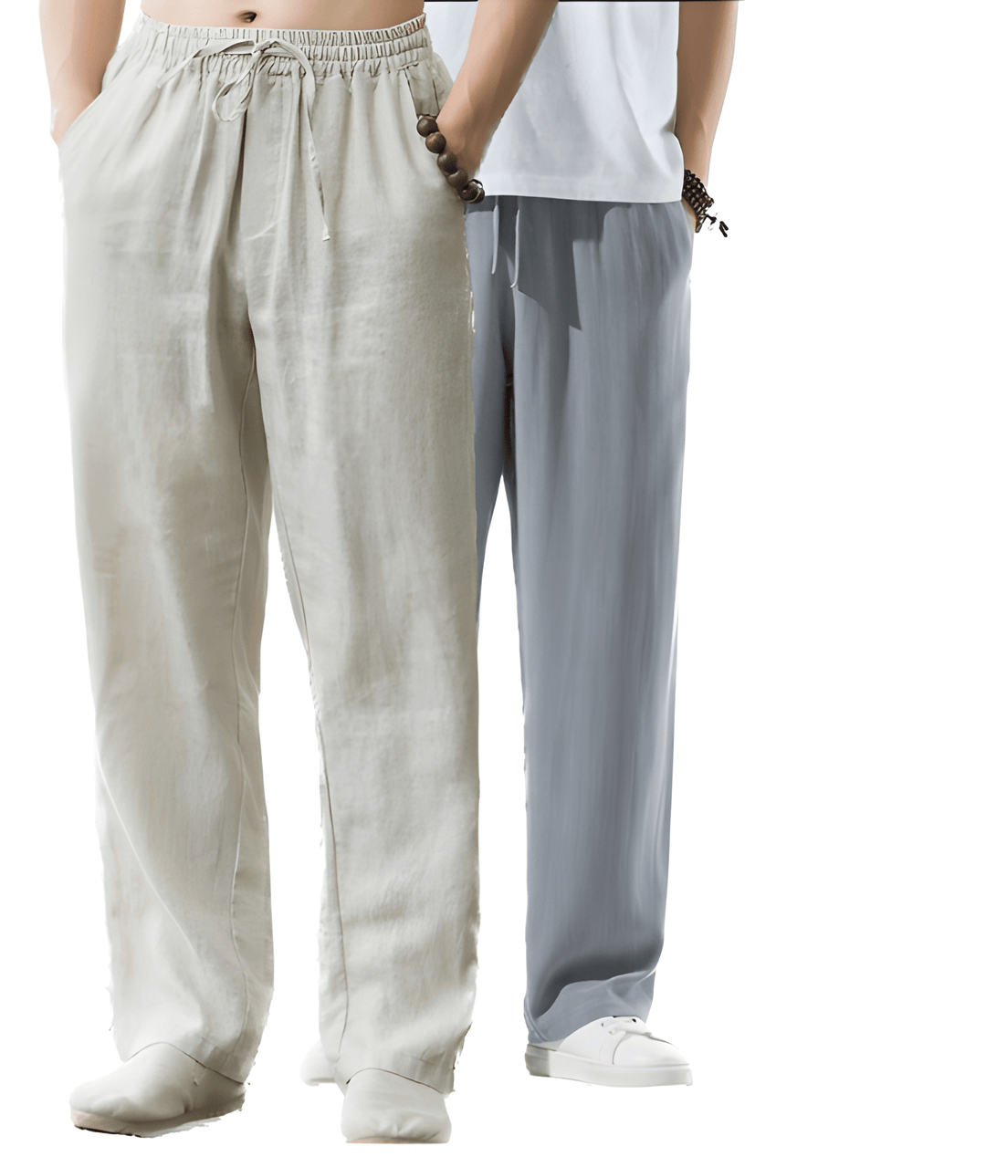 Heren Broek | Straight | Met Trekkoord | Zomer | 2-Pack