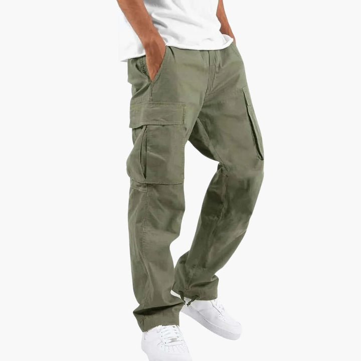 Heren Cargo Broek | Pantalon | Rechte Pasvorm | Opbergzakken