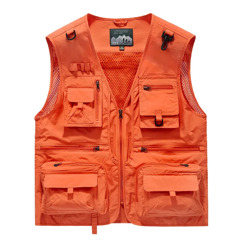 Heren Bodywarmer | Cargo | Met Rits | Zomer