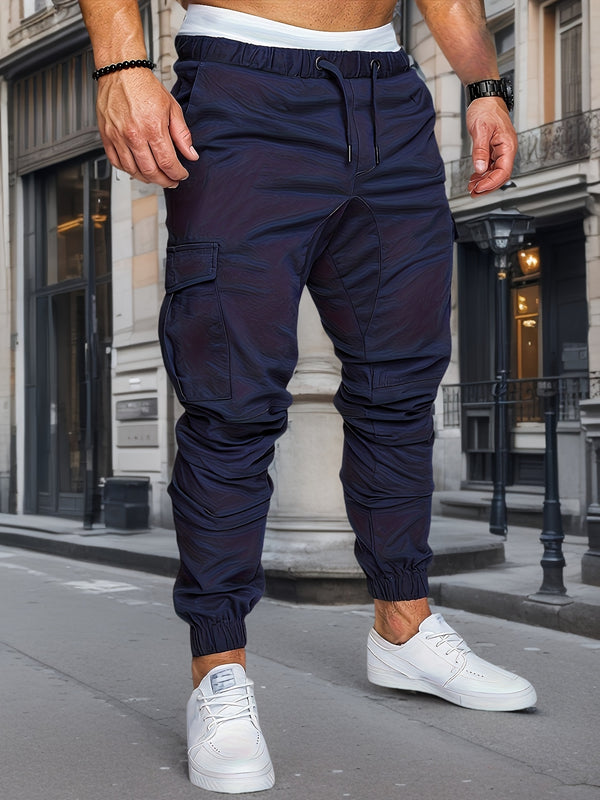 Heren Cargo Broek | Slimfit | Trekkoord | Zomer