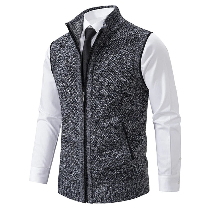 Truien Heren | Klassieke Gebreide Sweater met Rits | Zachte Stof