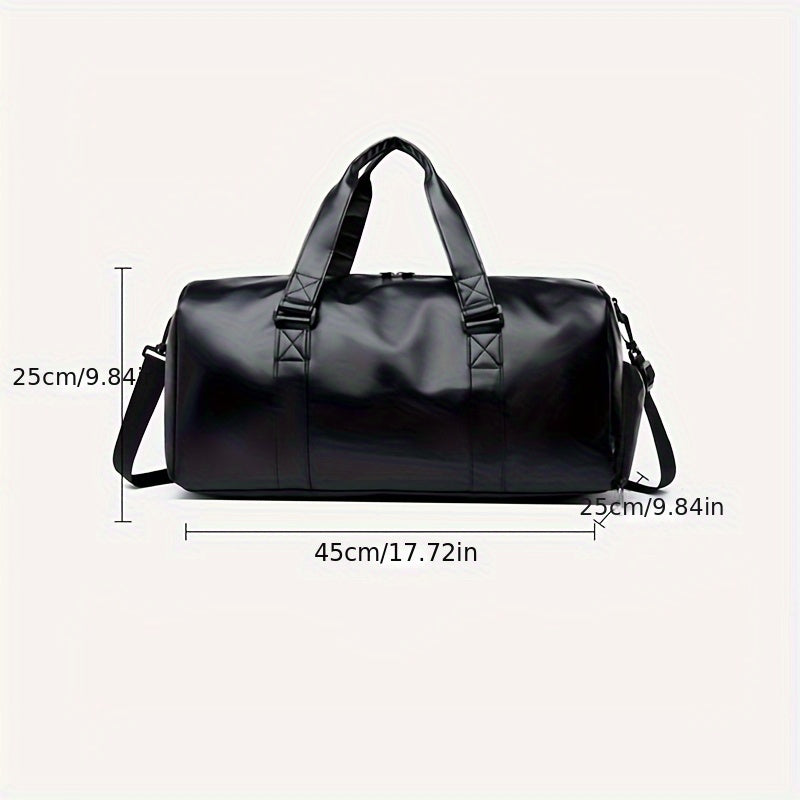 Heren Reistas | Vintage Stijl  | Telescopisch Handvat & Crossbodyband | Zwart
