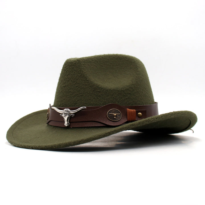Cowboy Hoed | Klassiek Model | Vegan Leer & Gevlochten Kinband | Verstelbaar Design
