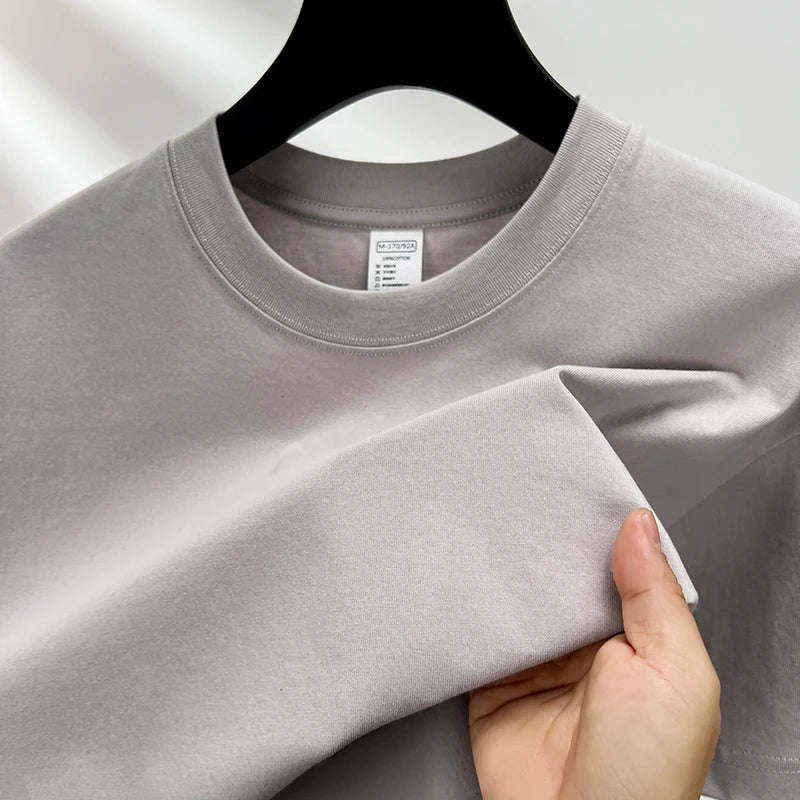 Heren T-shirt | Ademend & Losvallend | Zomer | Effen Kleur