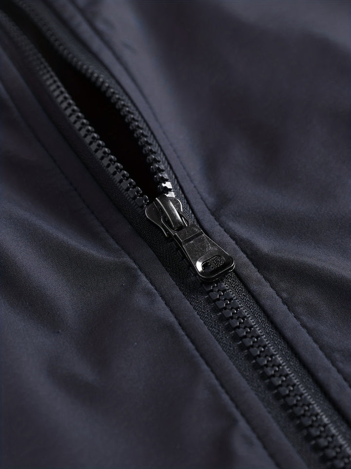 Heren Windjack | Lichtgewicht & Ademend | Ritssluiting & Opstaande Kraag | Outdoor & Sport