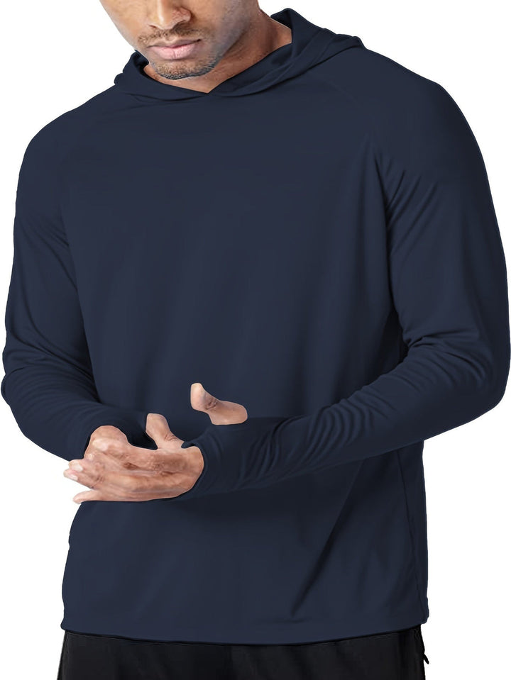 Heren Shirt met Capuchon | Sneldrogend & Ademend | Lichtgewicht Polyester