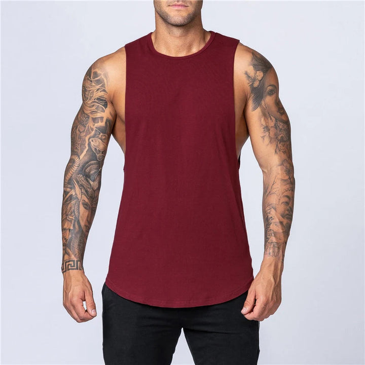 Heren Top | Mouwloze Top | Ronde Hals | Sportief