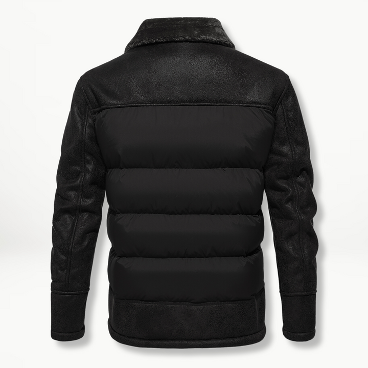 Leren premium heren jas met klassieke kraag en tijdloze stijl | Julian