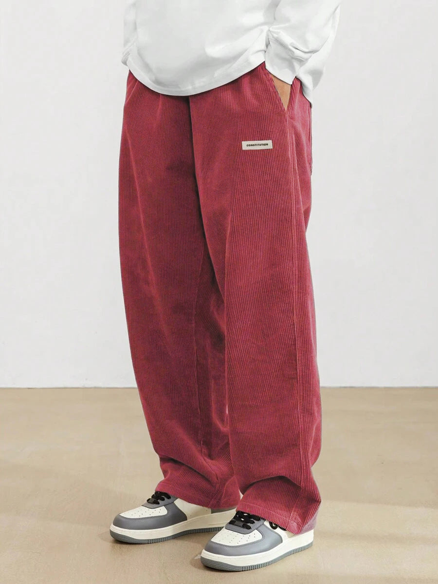 Heren Corduroy Broek | Loose-Fit & Rechte Pijp | Casual & Comfortabel | Tijdloze Stijl