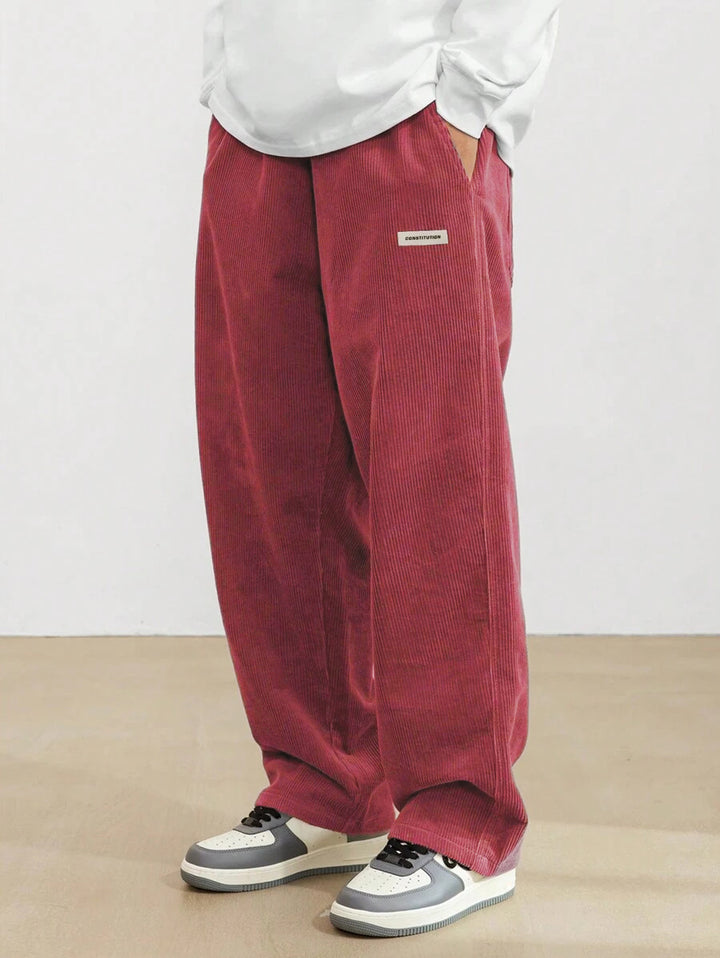 Heren Corduroy Broek | Loose-Fit & Rechte Pijp | Casual & Comfortabel | Tijdloze Stijl