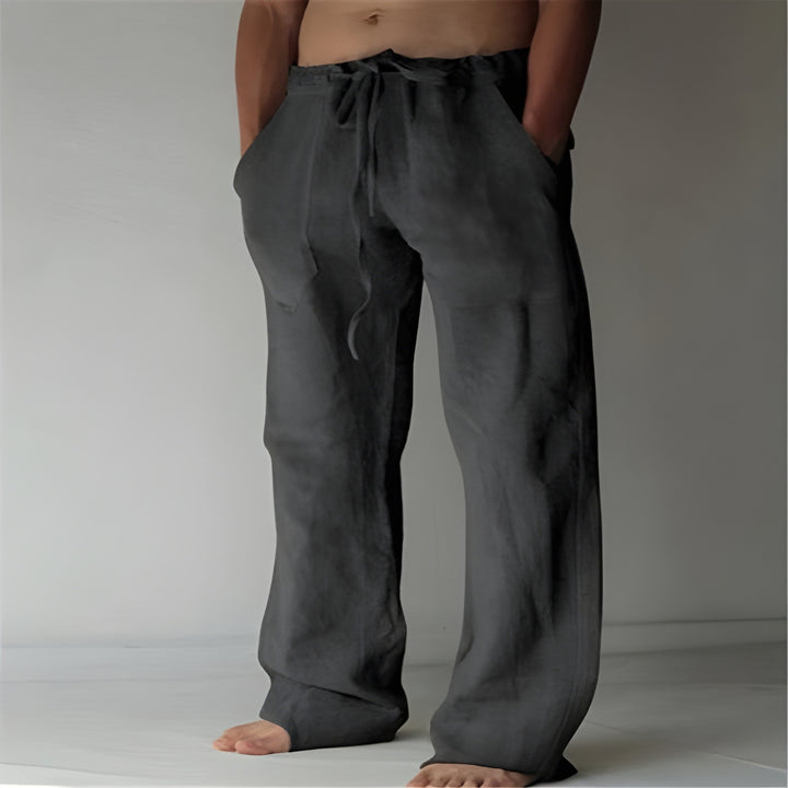 Heren Broek | Ademend Katoen | Losse Pasvorm & Rechte Pijp | Zomer Casual