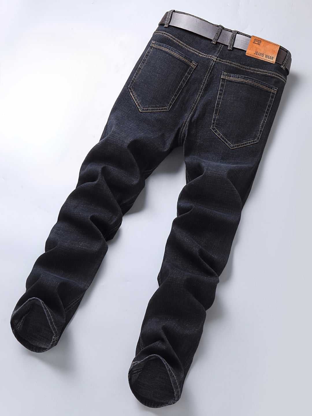 Heren Jeans | Wijde pijpen | Gewassen look & gemiddelde stretch | katoenmix