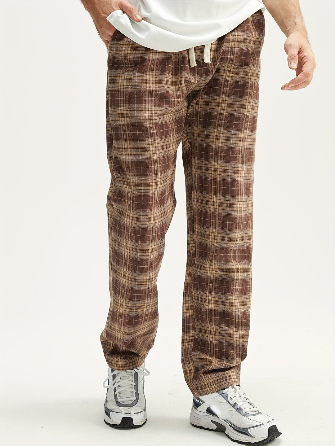 Heren Pyjamabroek | Geruit Ontwerp | Losse pasvorm | Comfortabel & Elastisch