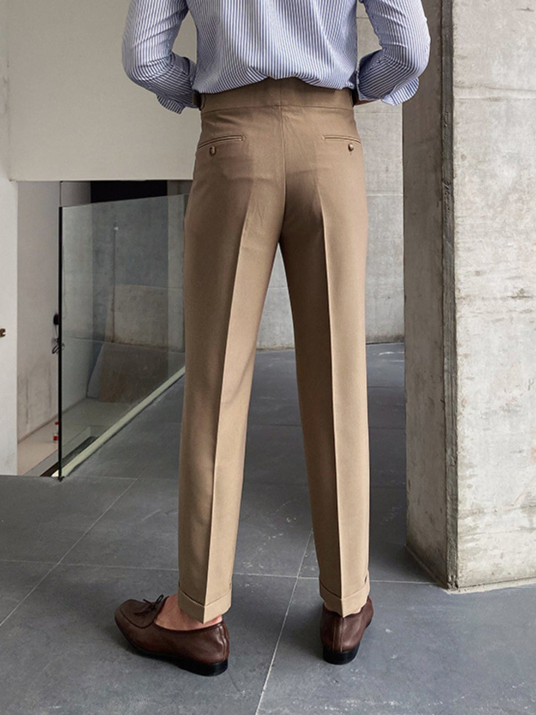 Heren Pantalon | Hoge Taille | Gurkha Model | Elegant & Zakelijk