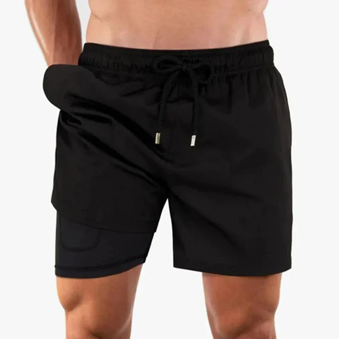 Heren Zwembroek | Straight | Trekkoord | Zomer
