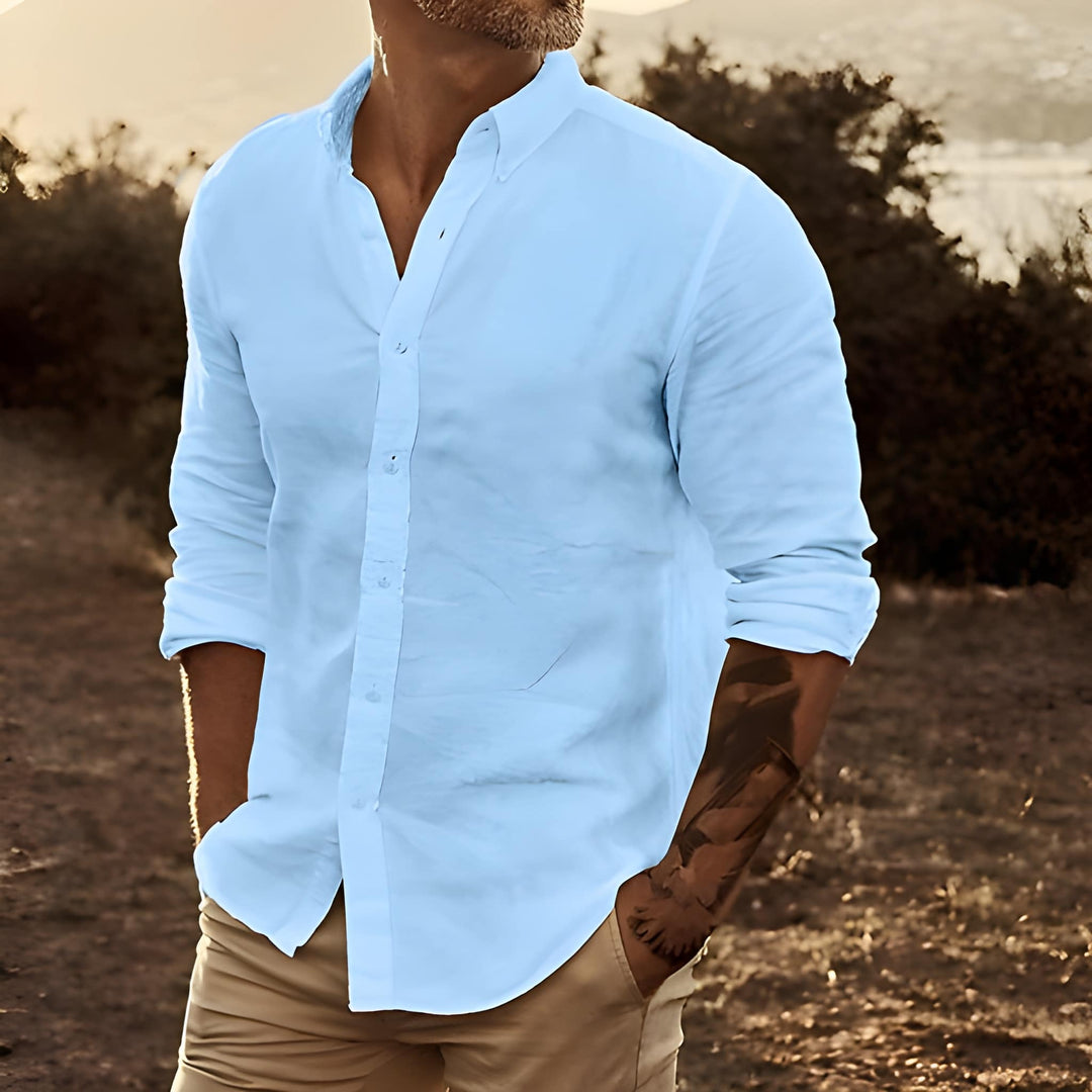 Heren Shirt | Slimfit Elegant | Met Knoopjes | Zomer