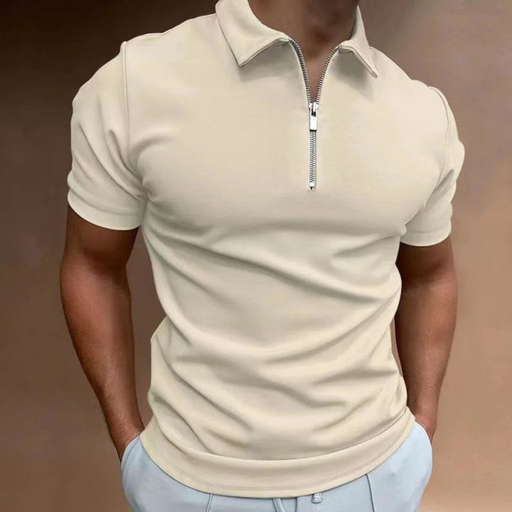 Heren Polo | Slimfit | Halve Rits | Zomer