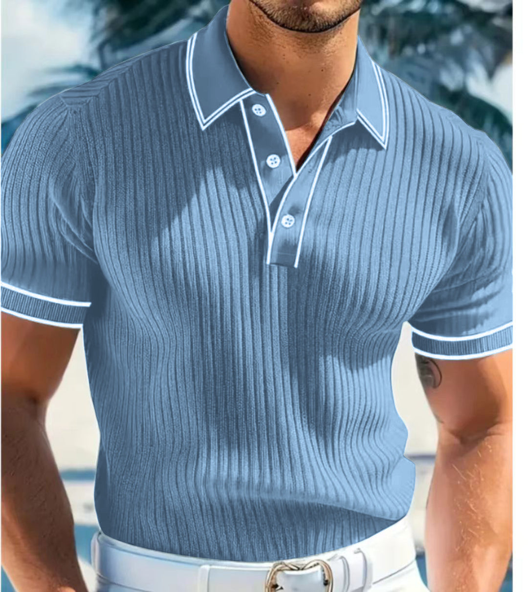 Heren Polo Shirt | Korte Mouw | Regular Fit & Knopen | Zomer Casual