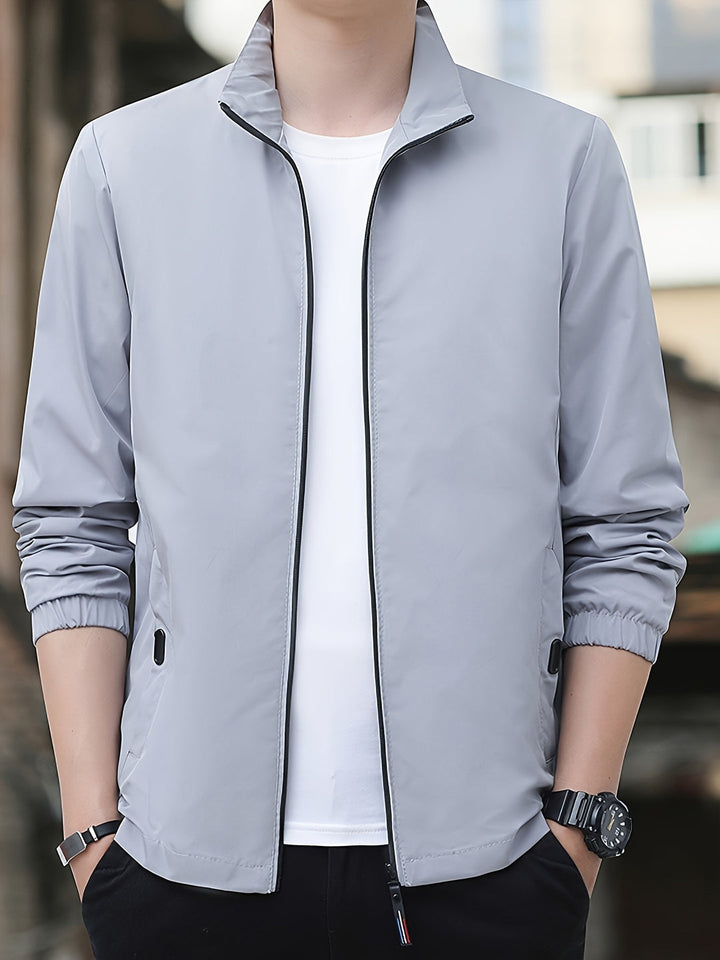 Heren Casual Jas | Lichtgewicht & Comfortabel | Ritssluiting & Opstaande Kraag | Lente & Herfst