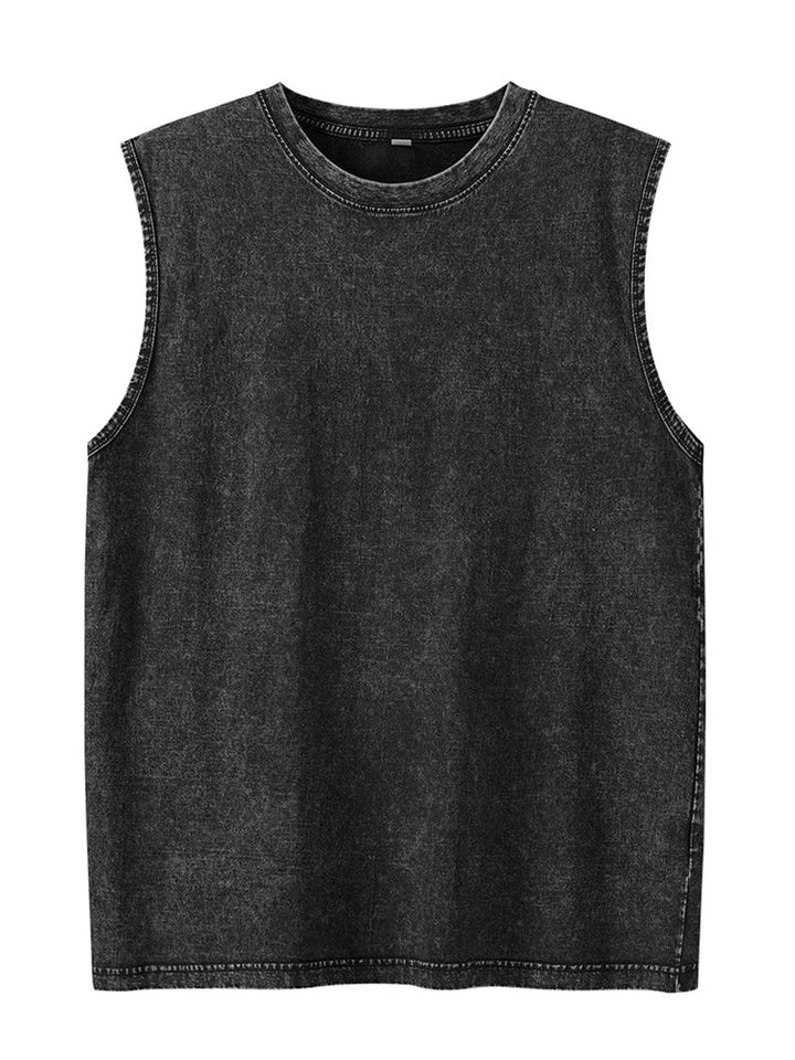 Heren Top | Mouwloze Top | Ronde Hals | Zomer