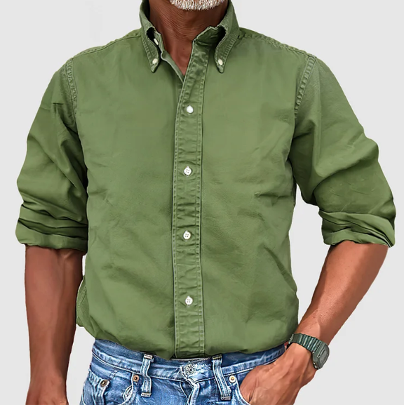Heren Shirt | Straight | Lange Mouw | Zomer