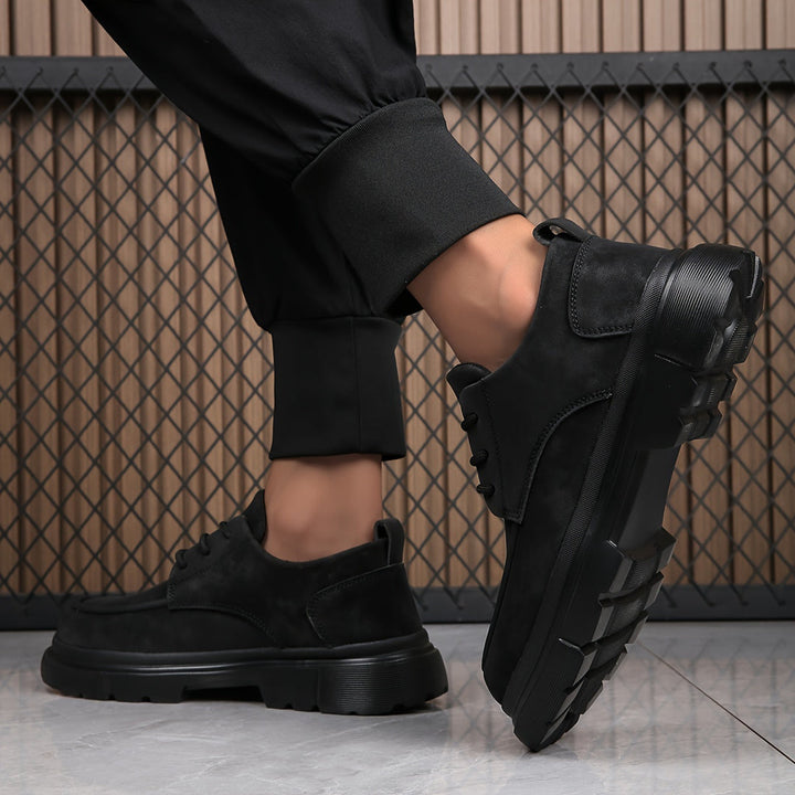 Heren Schoenen | Dikke Zool & Vetersluiting | Antislip & Trendy Zakelijk | PU & EVA