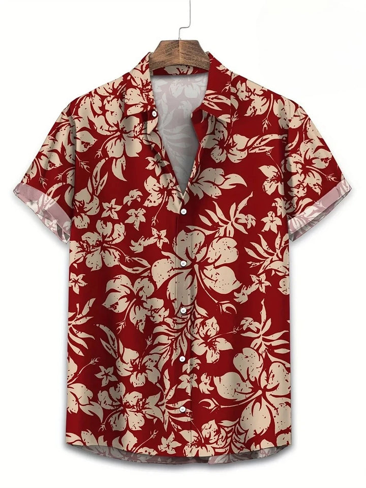 Heren Shirt | Blommig | Kortmouw | Zomer