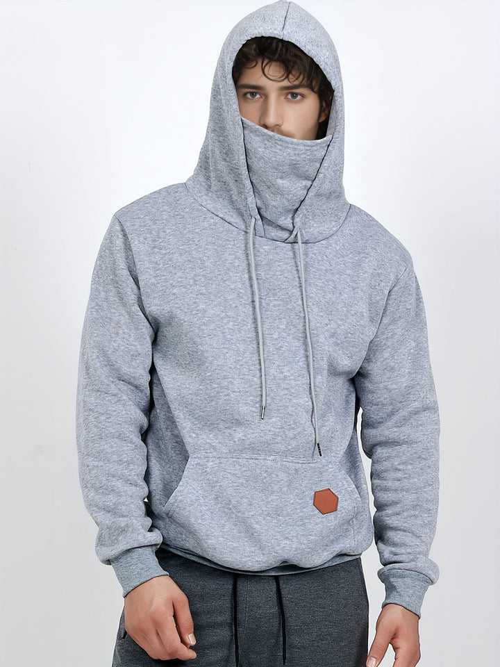 Heren sporthoodie | Stretch & Comfort | Appliqué Detail | Herfst & Winter