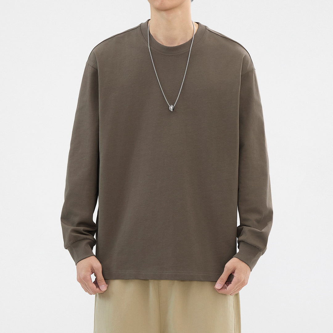 Heren T-shirt | Premium Katoen | Lange Mouwen | Casual & Ademend | Lente