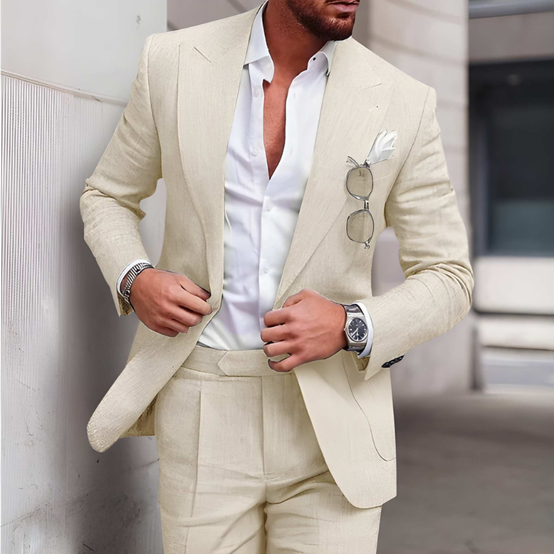 Heren Pak | Modieuze 2-Delige Set & Slim Fit | Elegant Kleding