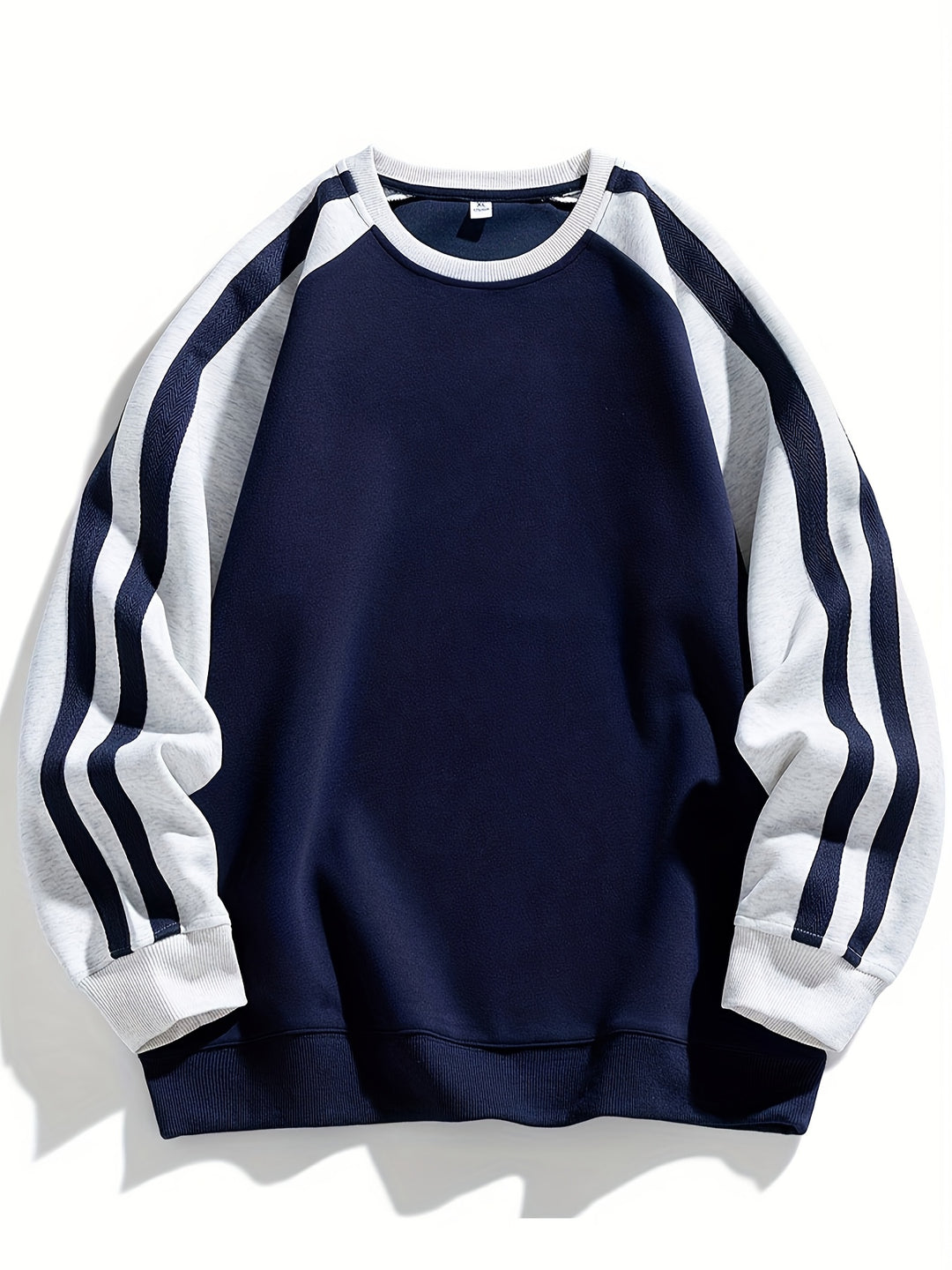 Heren Sweatshirt | Kleurblokken & Ronde Hals | Casual & Ademend | Streetwear