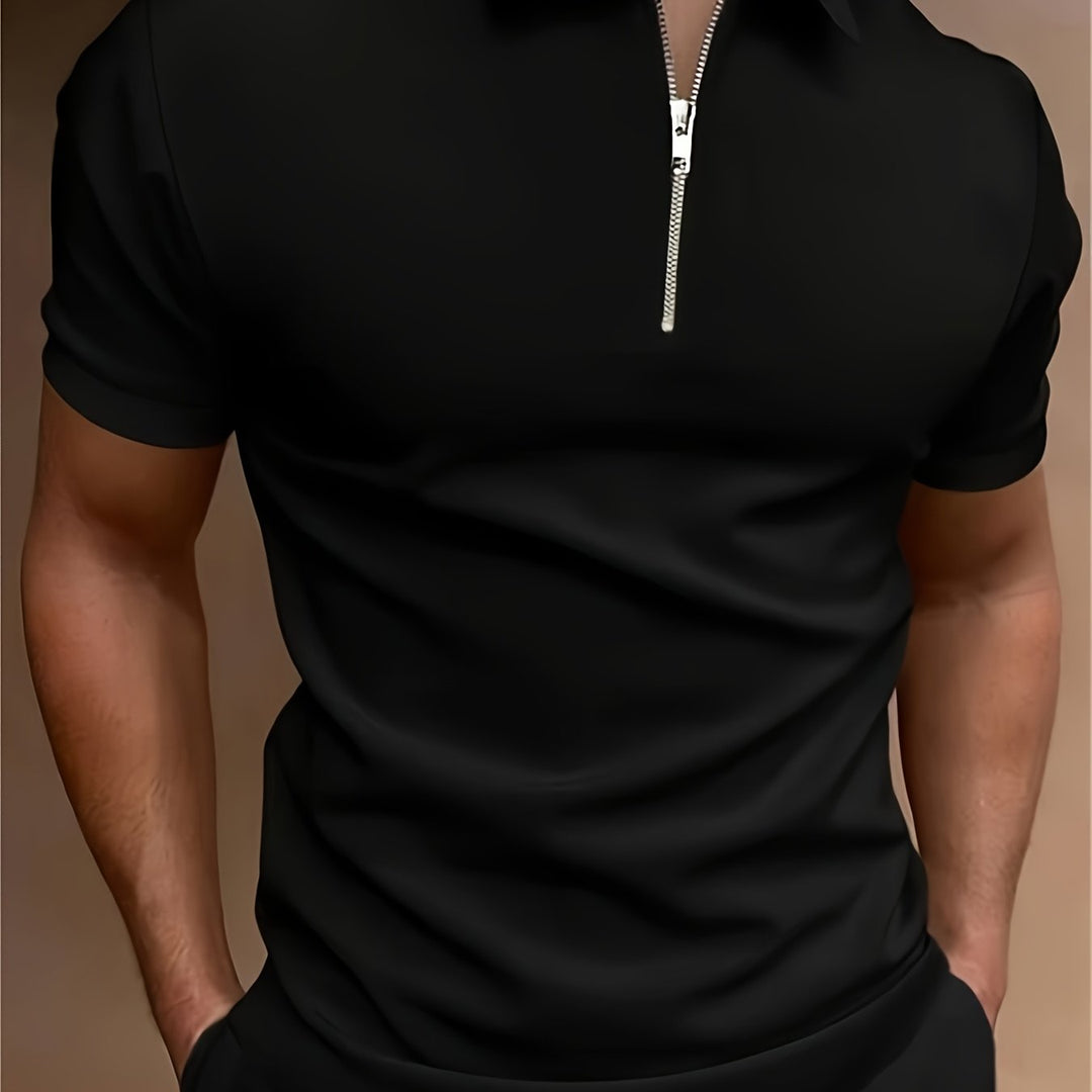 Heren Polo | Slimfit | Ritssluiting | Zomer