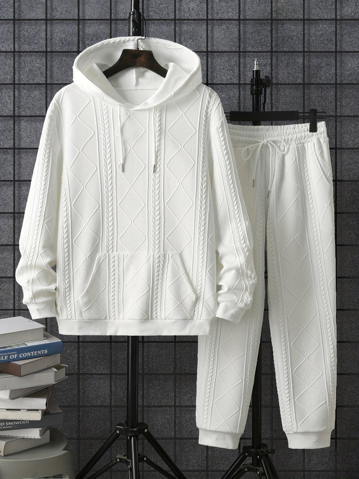 Heren Trainingspak | Modern & Gezellig | Gebreide Capuchon & Joggers