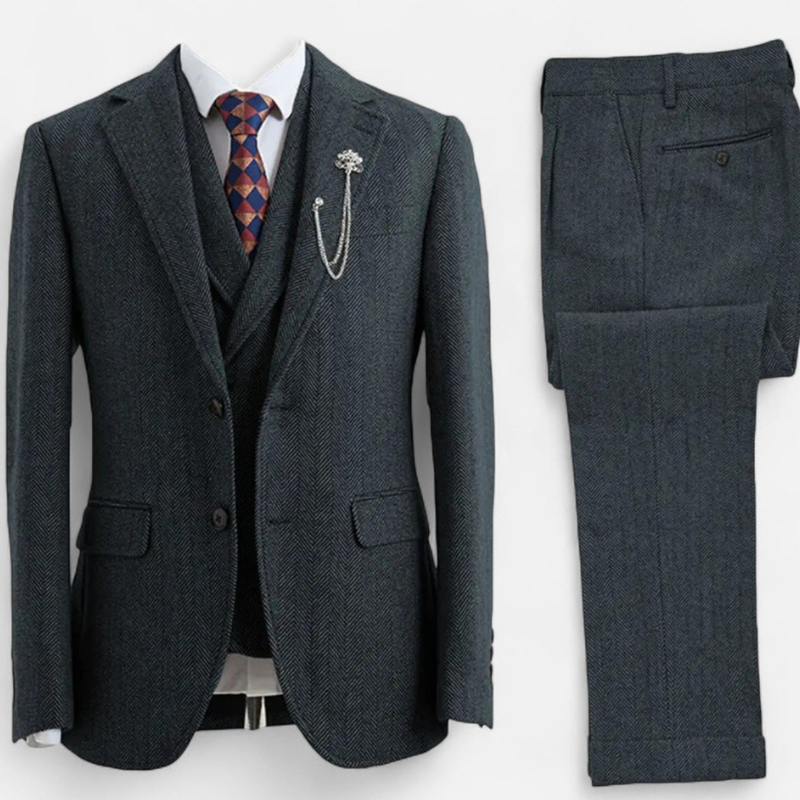 Heren Set | Elegant | Getailleerd Met Knopen | Lente