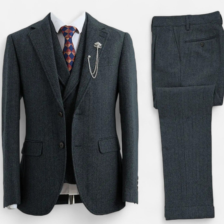 Heren Set | Elegant | Getailleerd Met Knopen | Lente