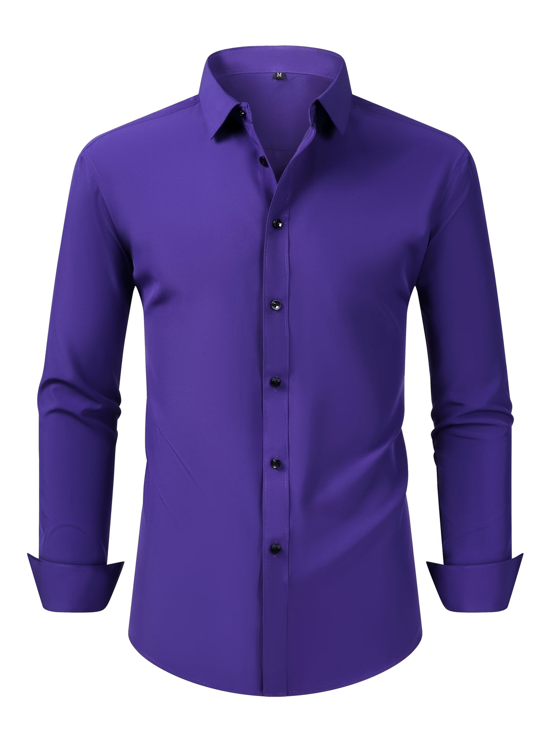 Heren Overhemd | Lange Mouwen & Reverskraag | Ademend & Comfortabel | Polyester