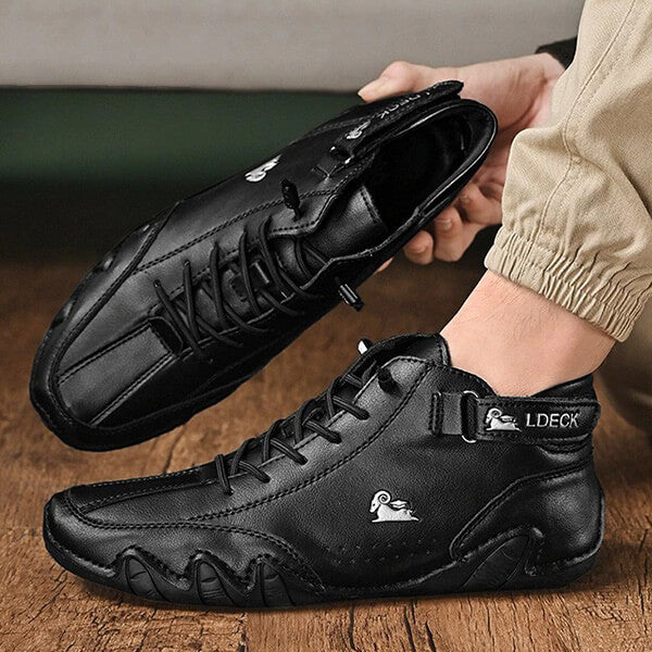Waterdichte leren veterschoenen voor mannen met superieur comfort en uniek stijl | Tim
