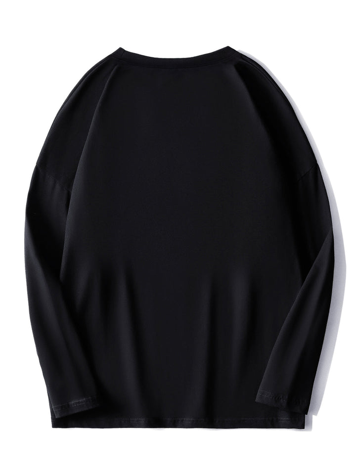 Heren T-shirt | Lange Mouwen & Ronde Hals | Stretch & Comfort | Lente Look