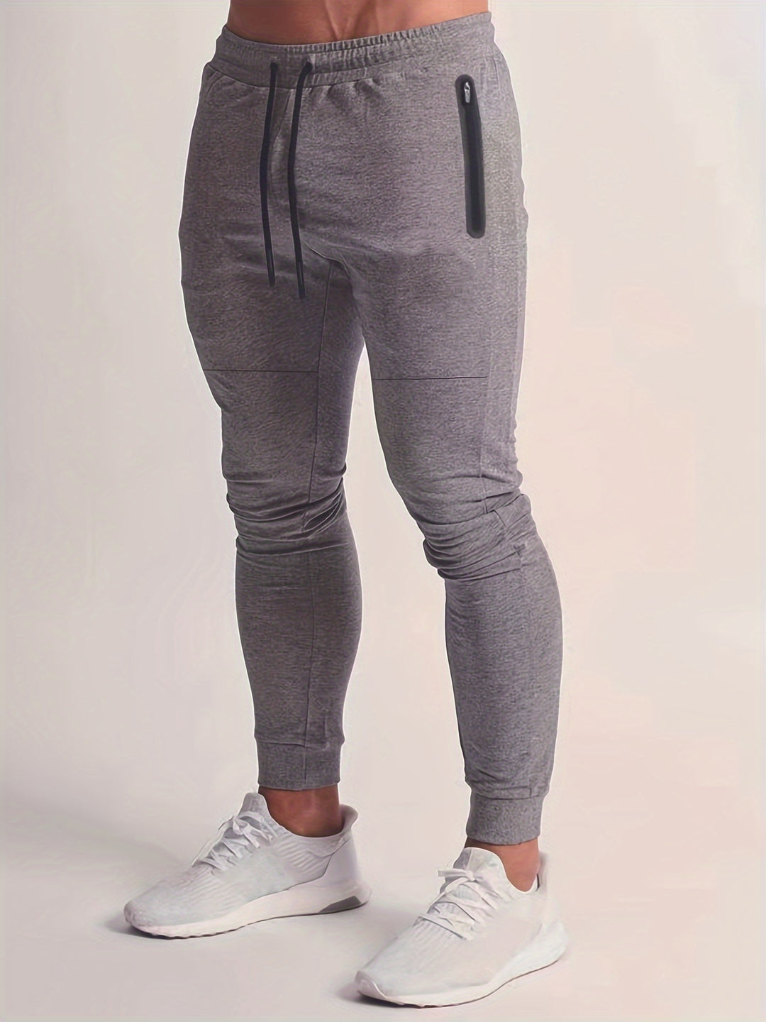 Heren Sportbroek | Effen Kleur & Stretch | Casual & Training | Voor Alle Seizoenen