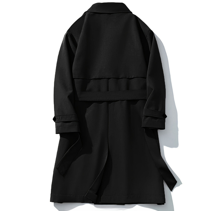 Winterjas Heren | Lange Overjas met Zakdesign | Dubbel Geknoopt & Stijlvolle Reverskraag