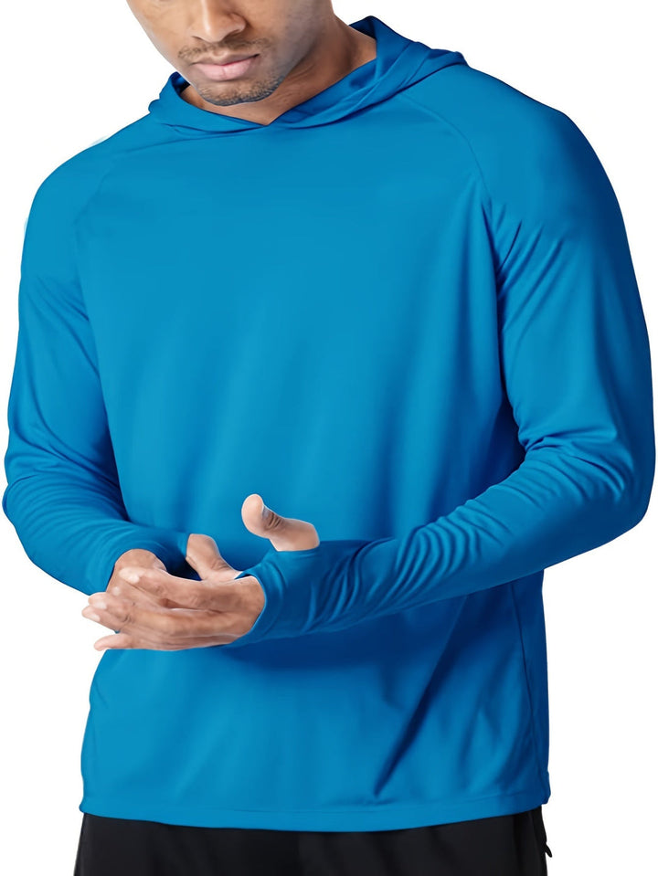 Heren Shirt met Capuchon | Sneldrogend & Ademend | Lichtgewicht Polyester