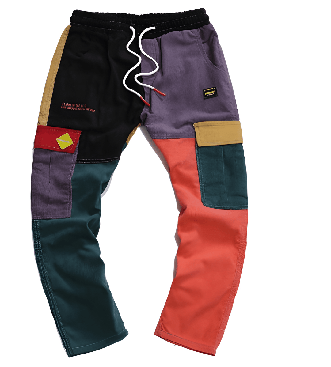 Heren Joggingbroek | Corduroy Look | Elastische Taille & Patchwork | Polyester
