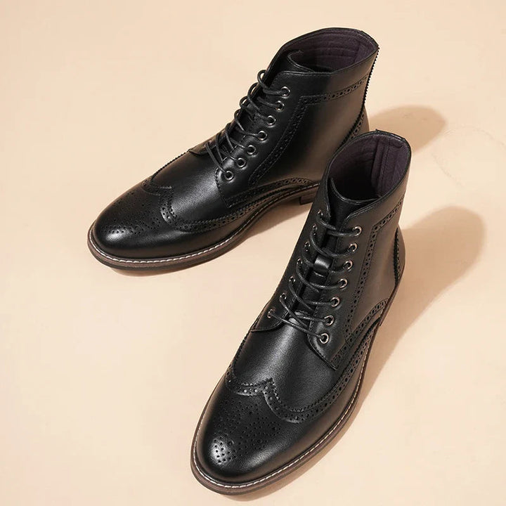 Heren | Laarzen | Italiaans Design | Hoog Model & Vetersluiting