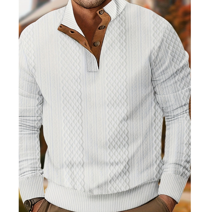 Truien Heren | Gebreid Design | Knoopsluiting | Regular Fit