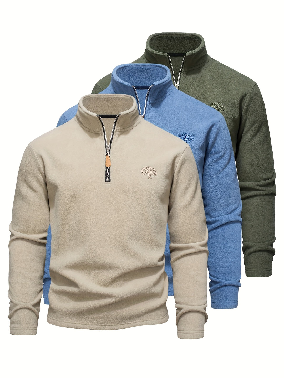 Truien Heren | Thermische Sweater | Half-Zip Staande Kraag | Winter