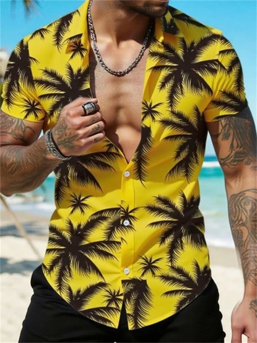 Heren Shirt | Slimfit | Met Knoopjes | Zomer