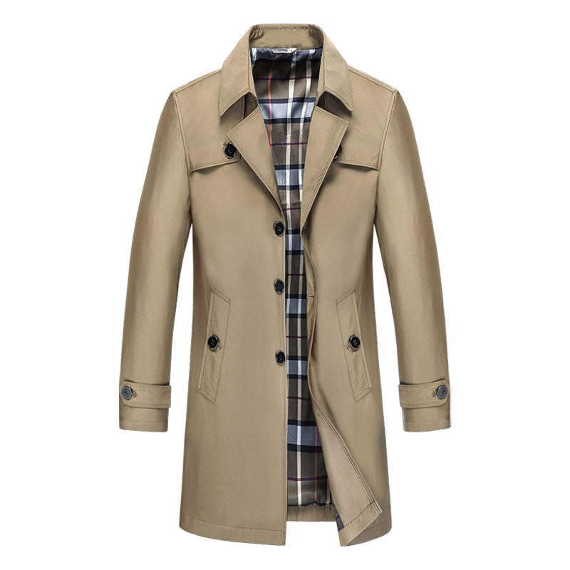Regenjas Heren | Tijdloze Trenchcoat | Elegant & Stijlvol | Winterjas Look