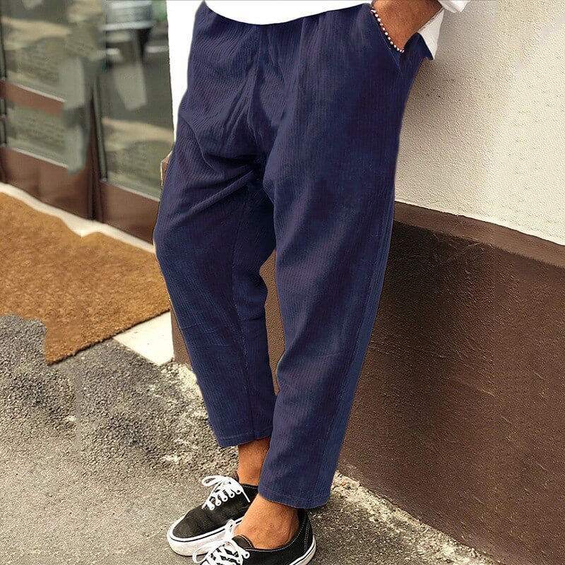Heren Broek | Straight | Trekkoord | Zomer