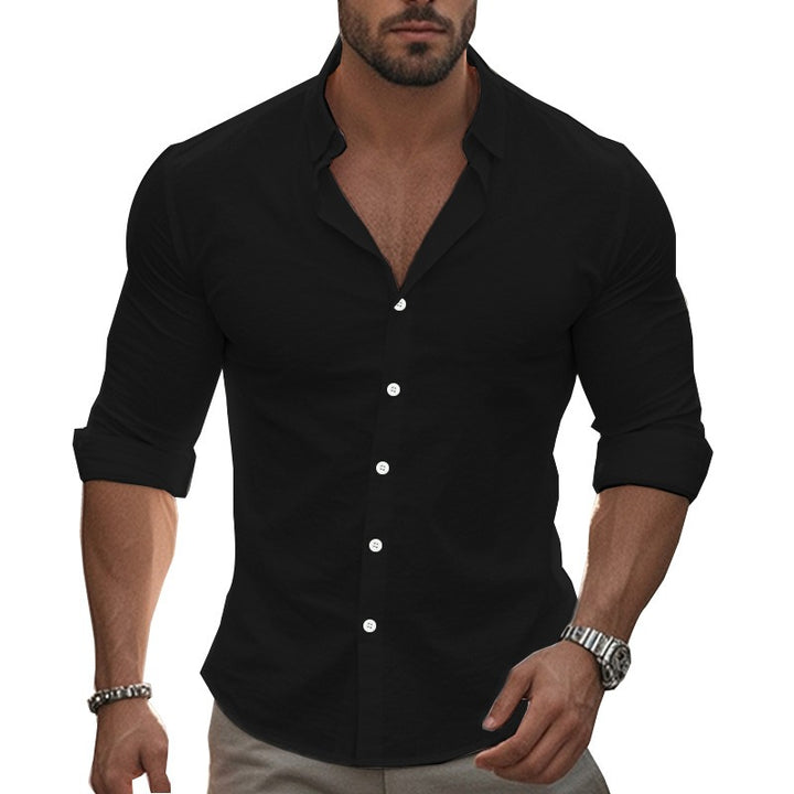 Heren overhemd | Comfort Fit | Katoen & Stretch | Lange Mouw