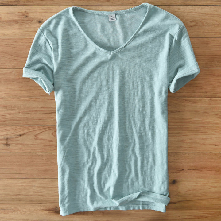 Heren T-shirt | Zacht & Verfijnd | Comfortabele Stof & Stijlvolle Halslijn | Voor Elke Dag